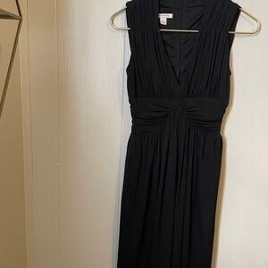 Boston Proper Elegant Black Sleeveless Dress